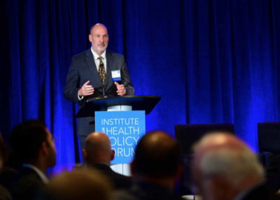 Anthony Barrueta speaking at the Forum