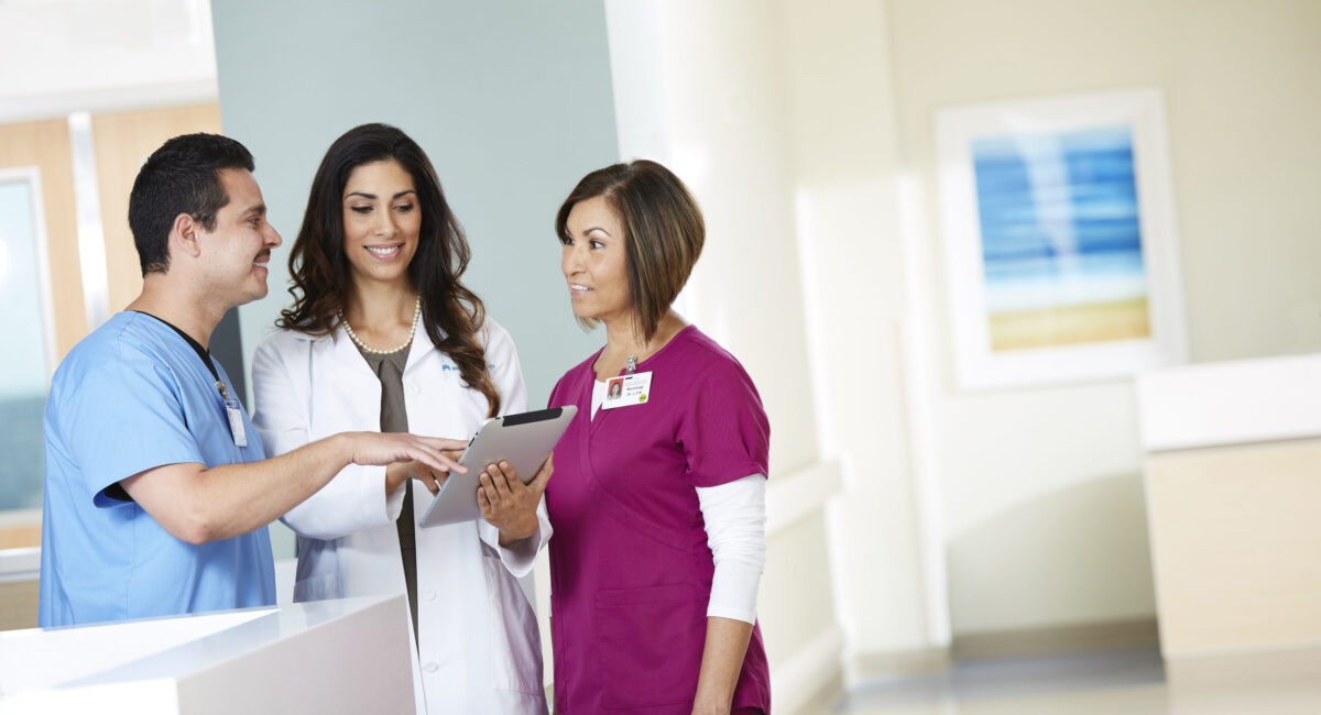 Clinical staff in facility