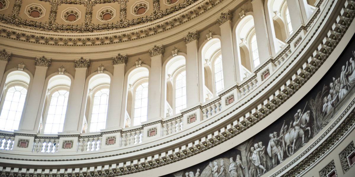 The US Capitol Dome, Interior, Washington DC The US Capitol Dome, Interior, Washington DC